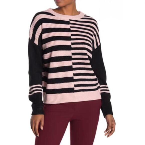 Catherine Malandrino Sweaters - Catherine Malandrino Striped Colorblock Sweater